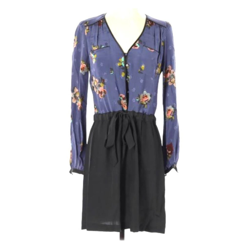 Rebecca Taylor silk floral dress, sz 4 / small